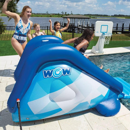 Cascade Pool Slide, Inflatable Slide with Sprinkler