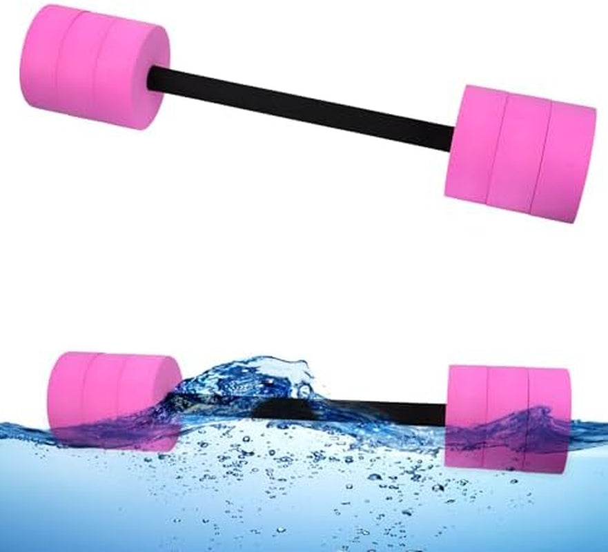 Aquatic Exercise Dumbbells Water Dumbbell Pool Resistance Aquatic Fitness Barbells with 4 High-Density EVA Foam Pool Weights Dumbbells, for Water Aerobics Weight Loss