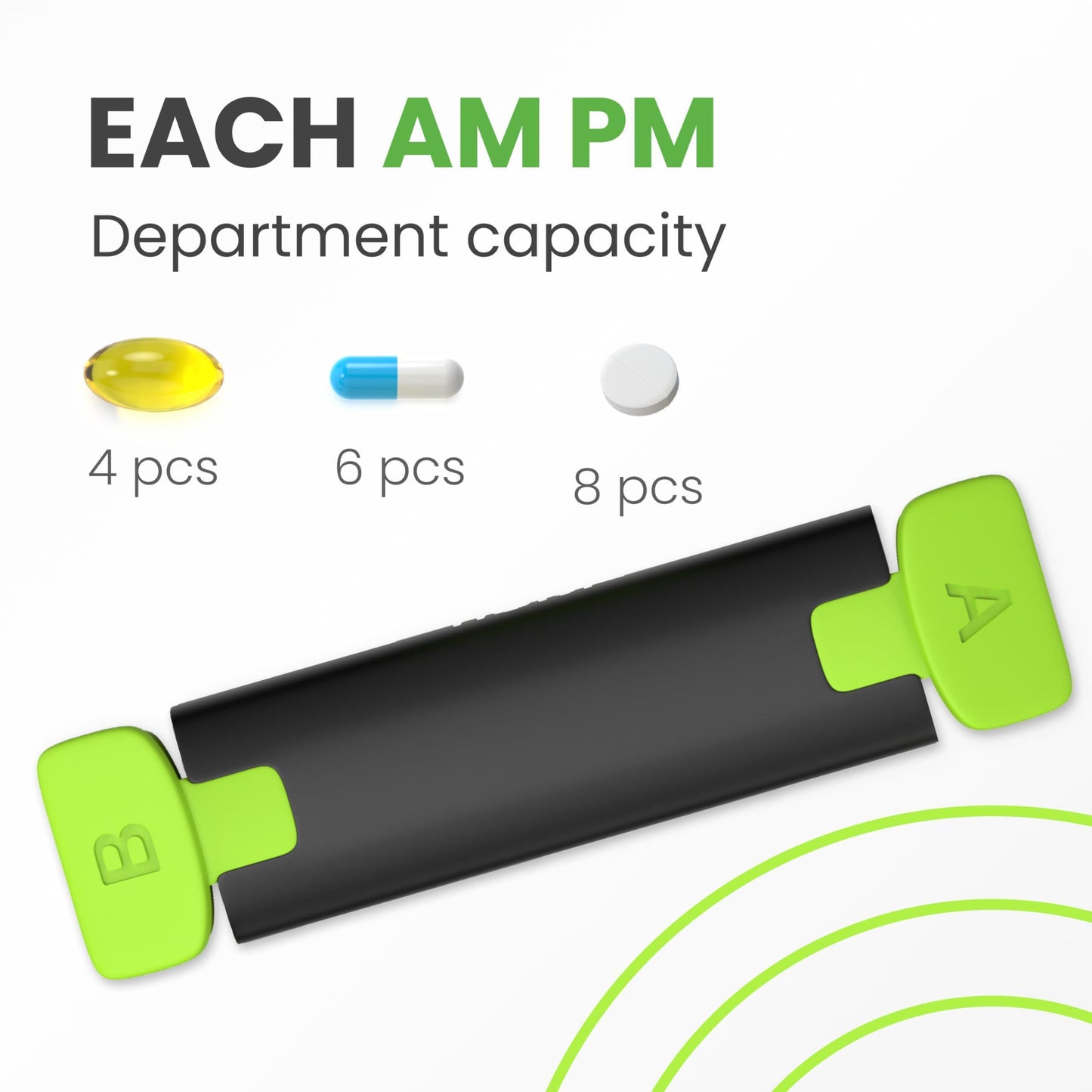 Weekly Pill Organizer 2 Times a Day   Pill Box 7 Day Am Pm   Travel Medicine