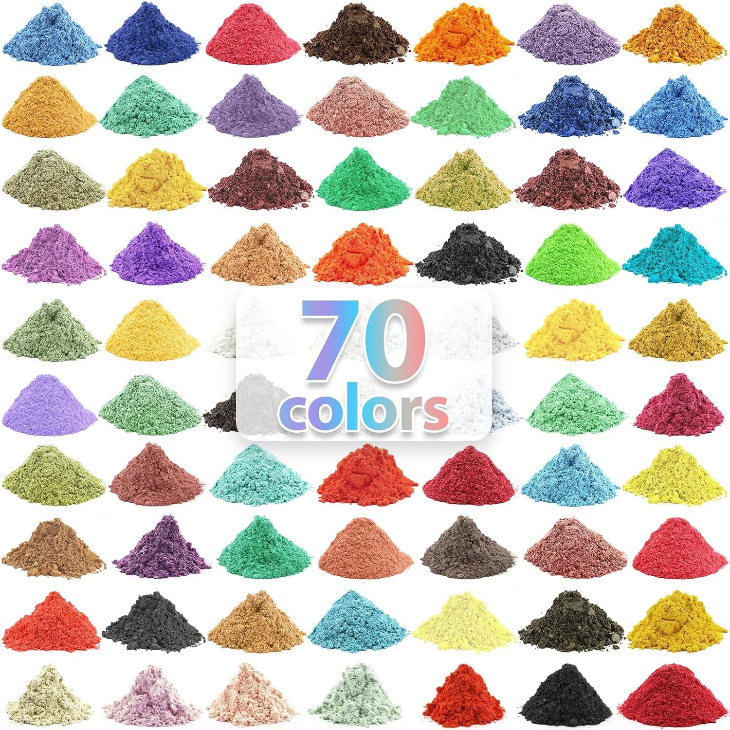 Mica Powder，24 Colors - 10G/Bottle of Natural Pigment Powder for Epoxy Resin，Soap Making，Candle Making,Lip Gloss,Car Freshies,Dye,Nail Polish,Bath Bombs