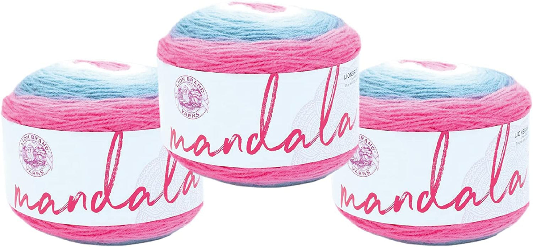 Mandala Yarn, Multicolor Yarn for Crocheting and Knitting, Craft Yarn, 1-Pack, Cupid