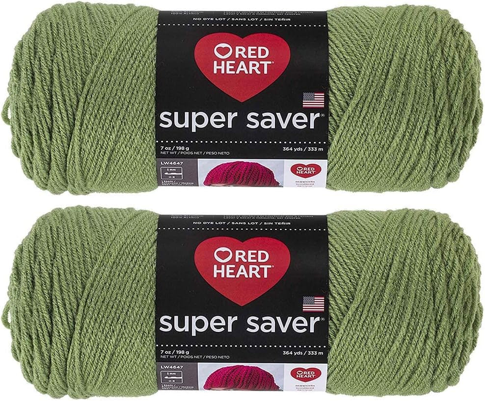 Bulk Buy:  Super Saver (2-Pack) (Cherry Red, 7 Oz Each Skein)