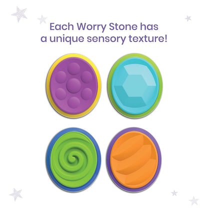 Worry Stone Pals, Worry Stones for Anxiety, Fidget Bracelet for Kids, Kids Anxiety Relief, Toddler Sensory Toys, Calming Toys, Calm down Corner Supplies, Social Emotional Learning Activities
