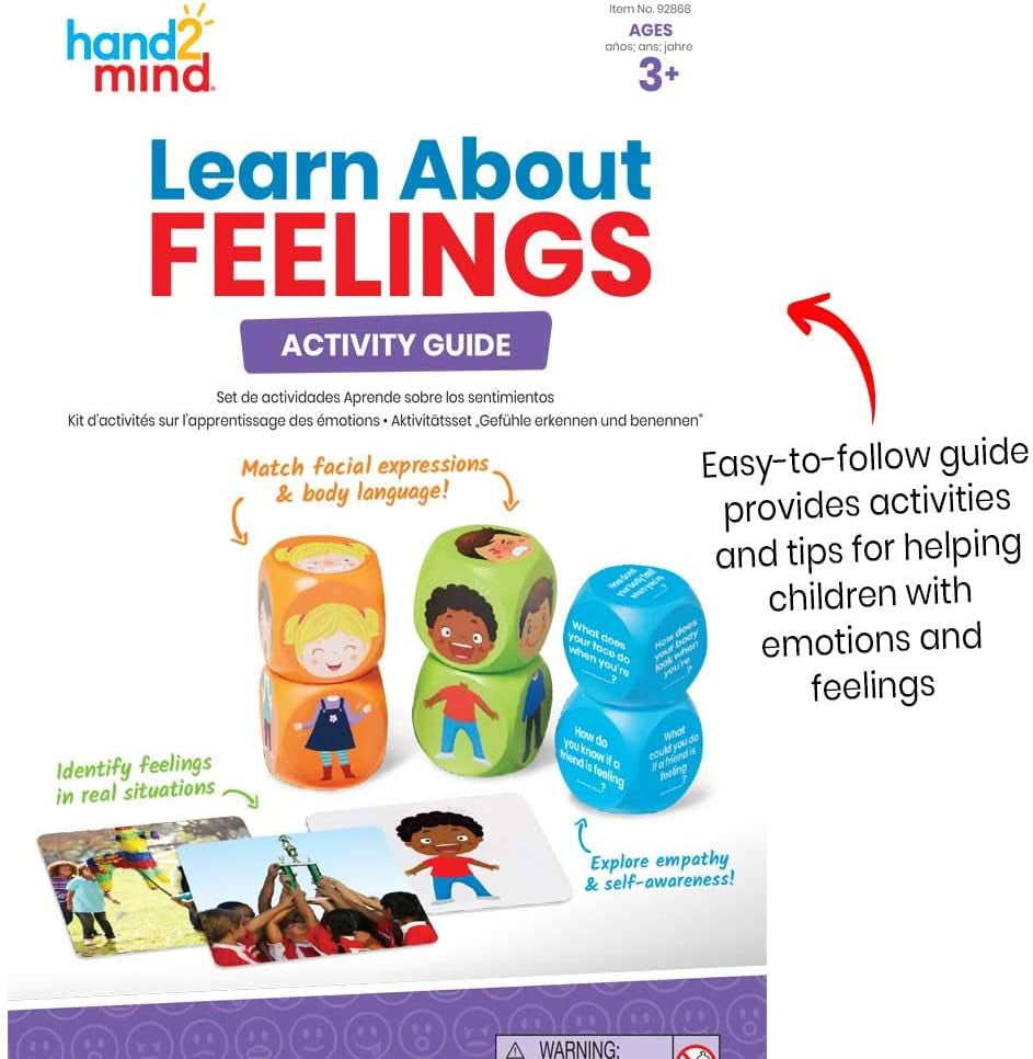 Learn about Feelings Set, Social Skills Games for Kids, Social Emotional Learning Activities, Play Therapy Toys for Counselors, Calm down Corner Supplies, Autism Learning Materials