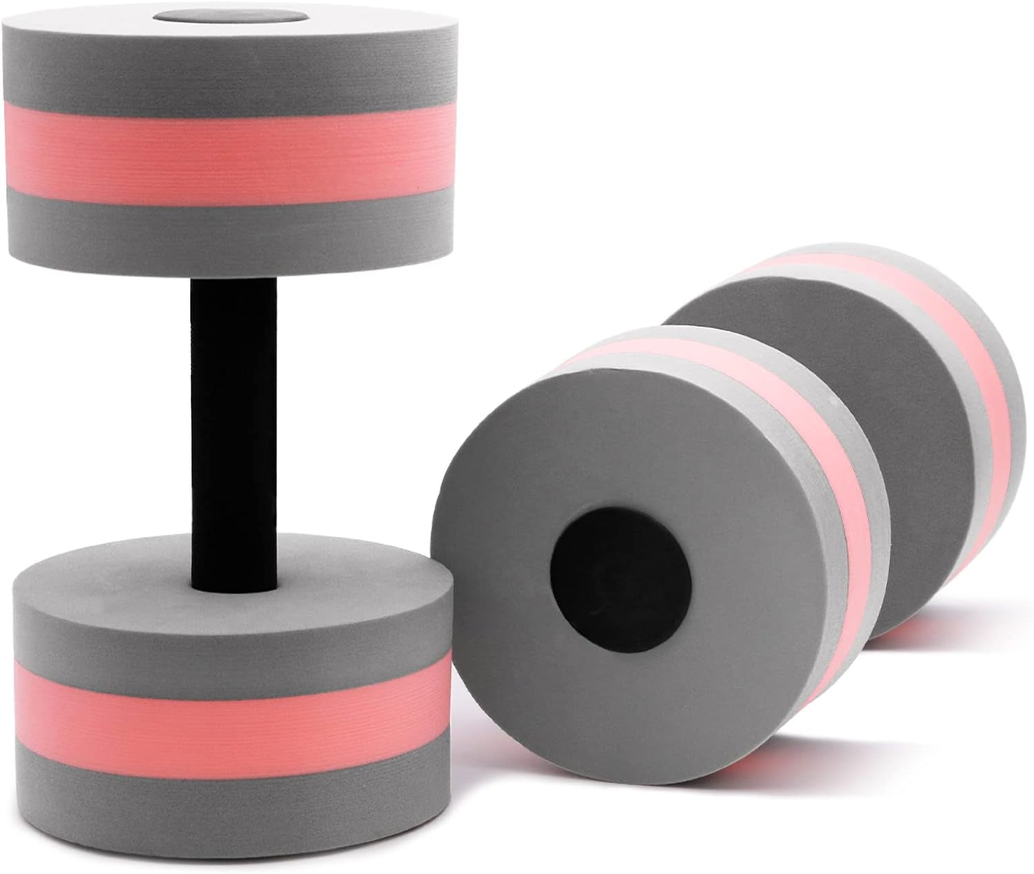 Aquatic Exercise Dumbbells - Set of 2 for Water Aerobics Fitness and Pool Exercises