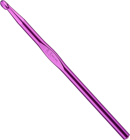 9Mm Aluminum Crochet Hook, Smooth Crochet Needles, Knitting Needles for Yarn Craft, Great Handmade DIY Gift for Friends, Random Color