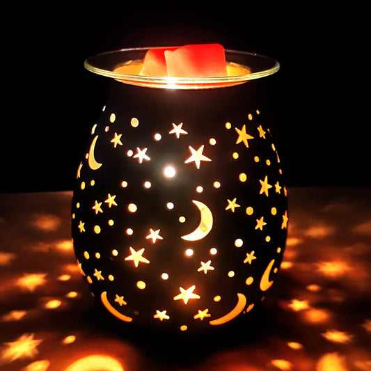 Wax Warmer for Scented Wax Melters,Glass Wax Melt Warmers Electric,Scented Wax Burner with Night Light,Wax Melter Warmer for Gifts for Mother&Office,Bedroom