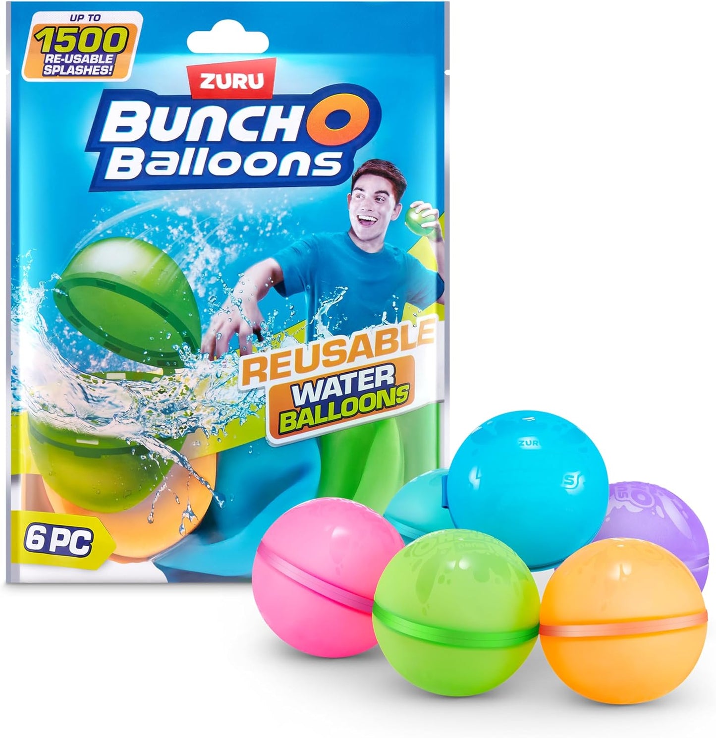 Reusable Water Balloons 6 Pack by