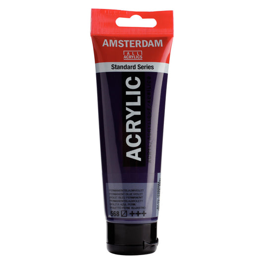 Standard Acrylic Paint, 120ml, Permanent Blue Violet 568