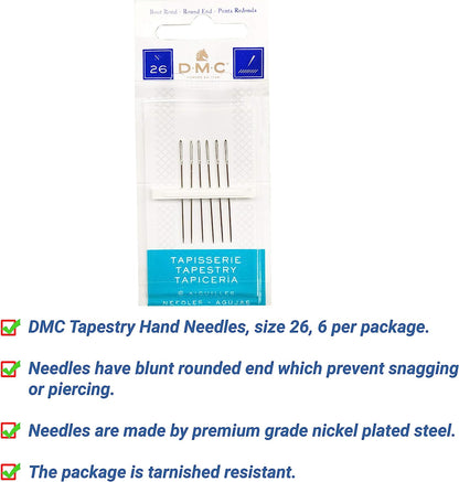 DMC Embroidery Floss Pack, Popular Colors, DMC Embroidery Thread, DMC Floss Kit Include 36 Assorted Color Bundle with DMC Mouline Cotton White/Black and DMC Cross Stitch Hand Needles.