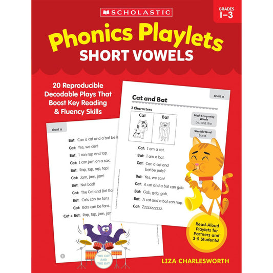 Phonics Playlets: Short Vowels Activity Book