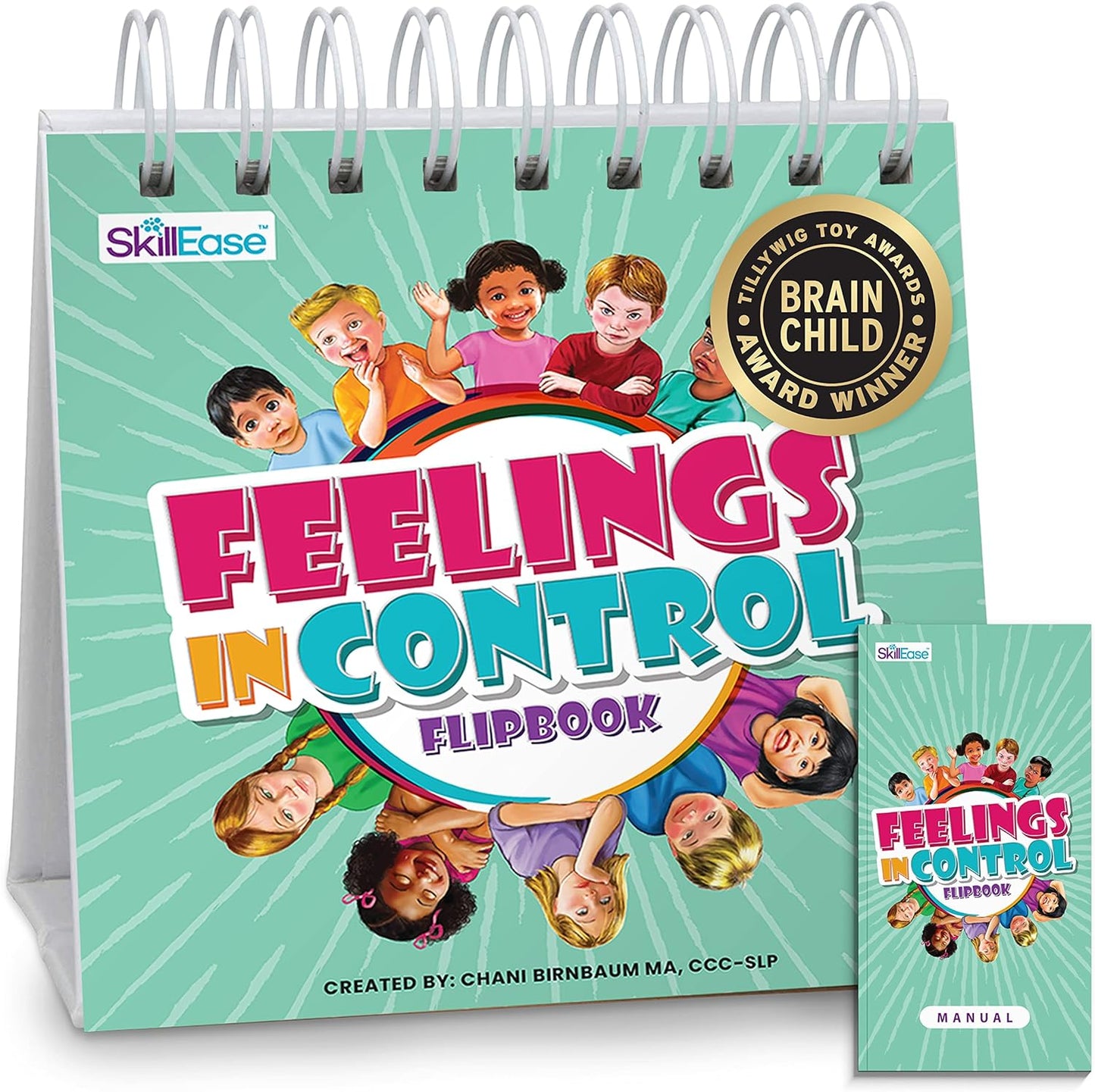 Feelings in Control Flipbook and Exploding Emotions 2 in 1 Emotions and Card Game, to Build Social Emotional Learning and Social Skills, Made by Speech Therapist and Mom