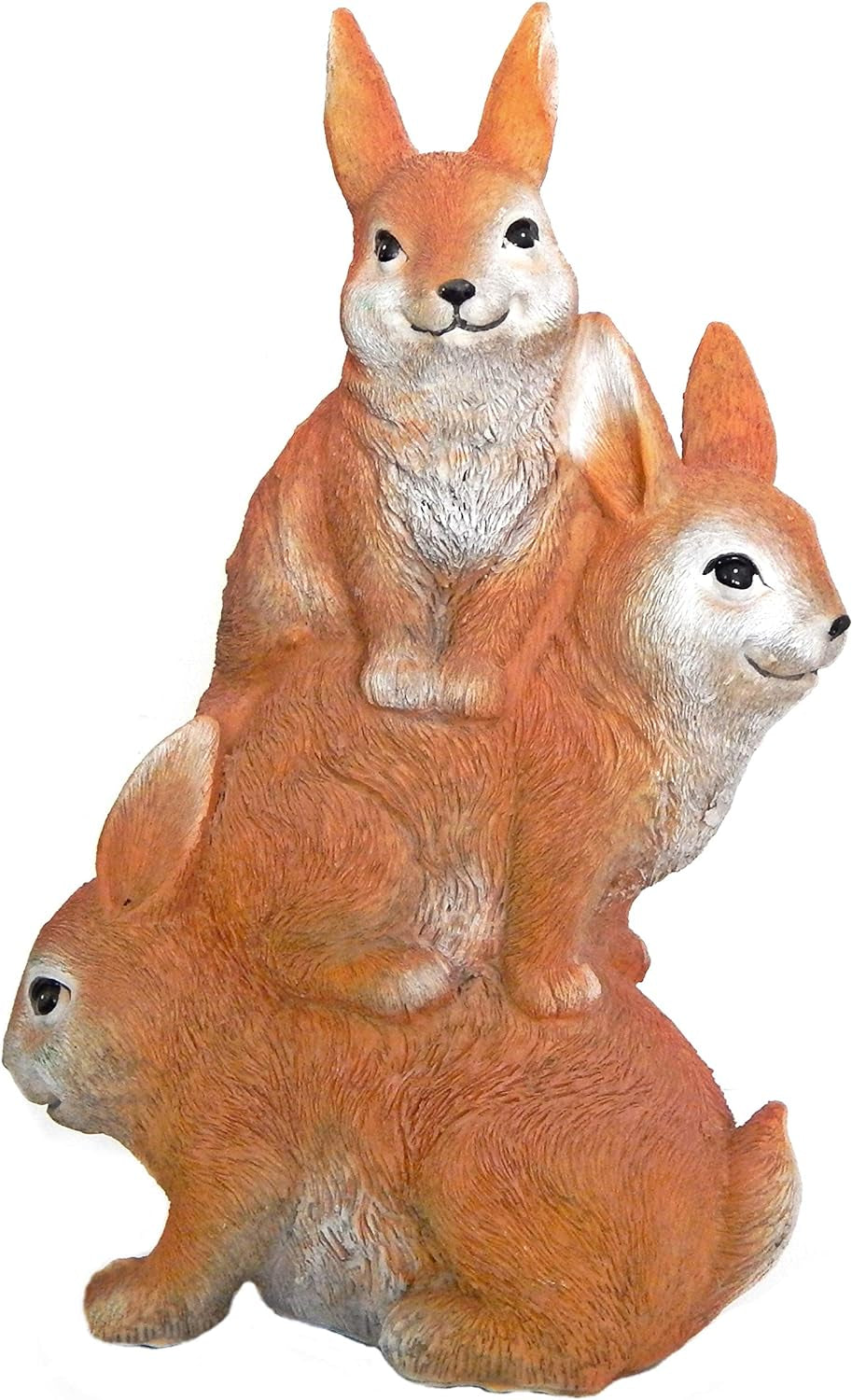 Rabbits Statues Bunnies Trevor Hopper Bunny Farmhouse Country Cottage Ranch Boho Home Decor Sculptures Outdoor Garden Animal Figurines 12 Inch