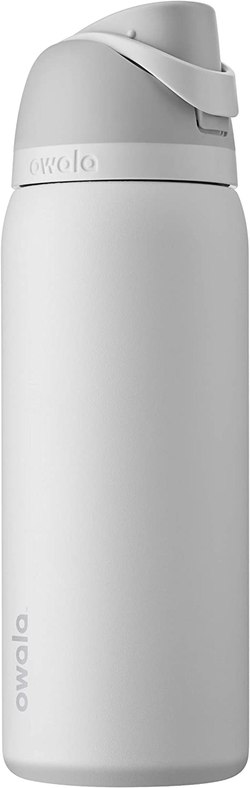 Freesip Insulated Stainless Steel Water Bottle with Straw for Sports and Travel, Bpa-Free, 24-Oz, Orchid/Orange (Tropical)