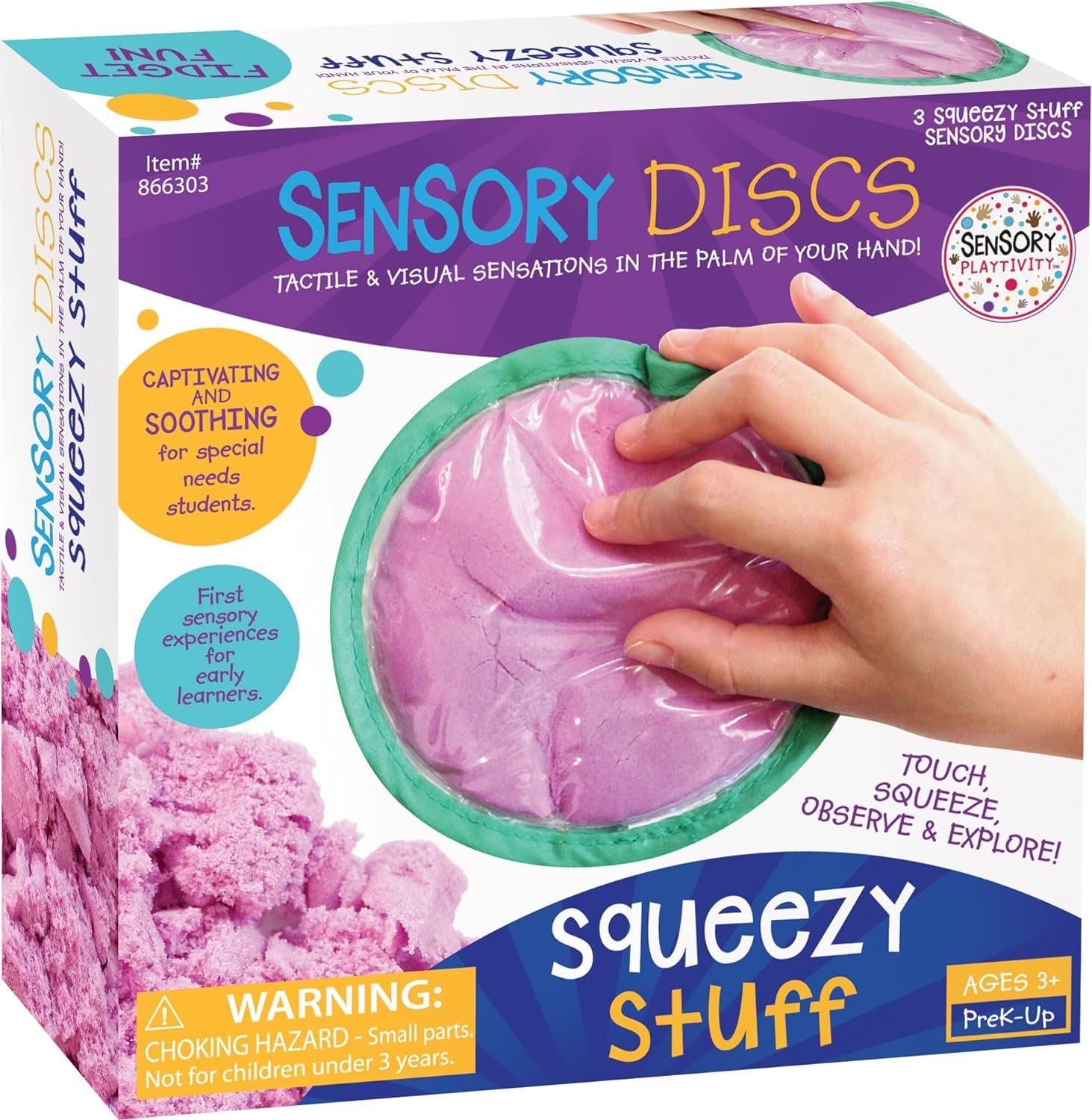 Squeezy Stuff Sensory Discs Pack of 3