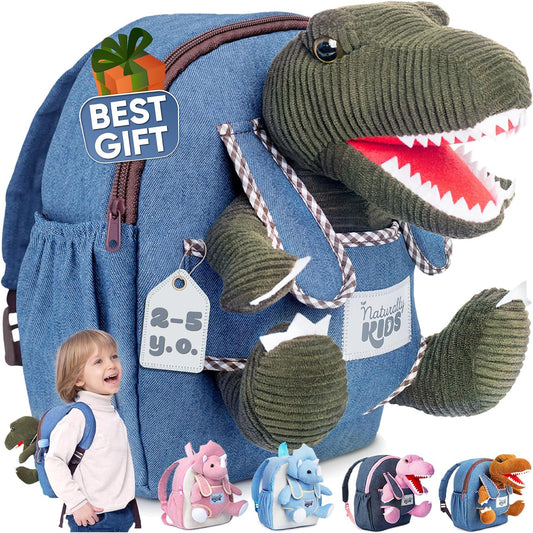 Dinosaur Backpack, Dinosaur Toys for Kids 3-5, 2 Year Old Boy Birthday Gift, Toddler Backpack Boys Girls