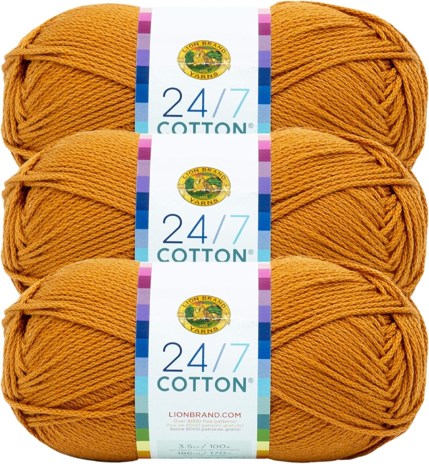 (1 Skein) 24/7 Cotton® Yarn, White