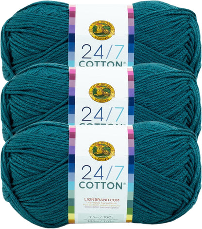 (1 Skein) 24/7 Cotton® Yarn, White