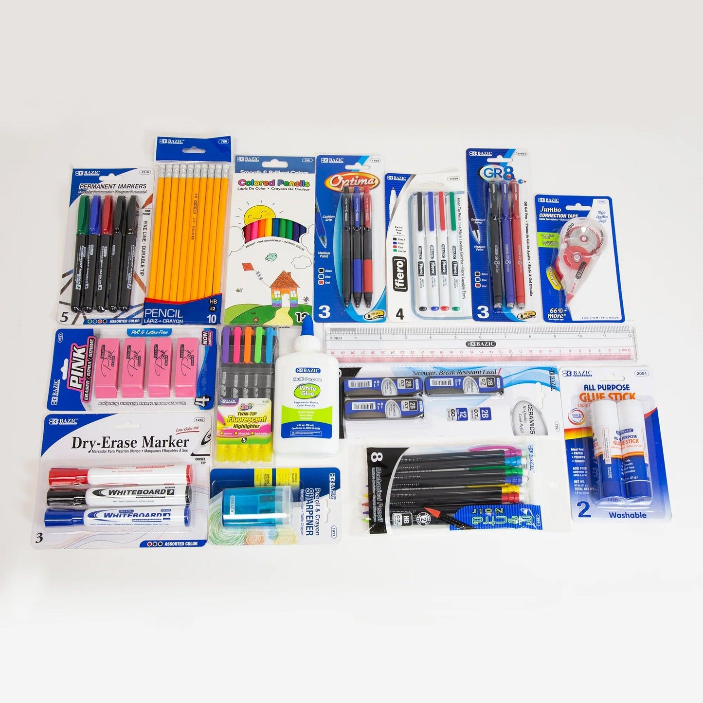 Back To School Kit, 66 Pieces - Loomini