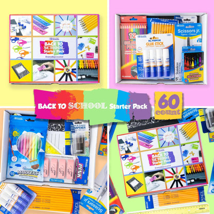 Back To School Starter Pack, 60 Count - Loomini