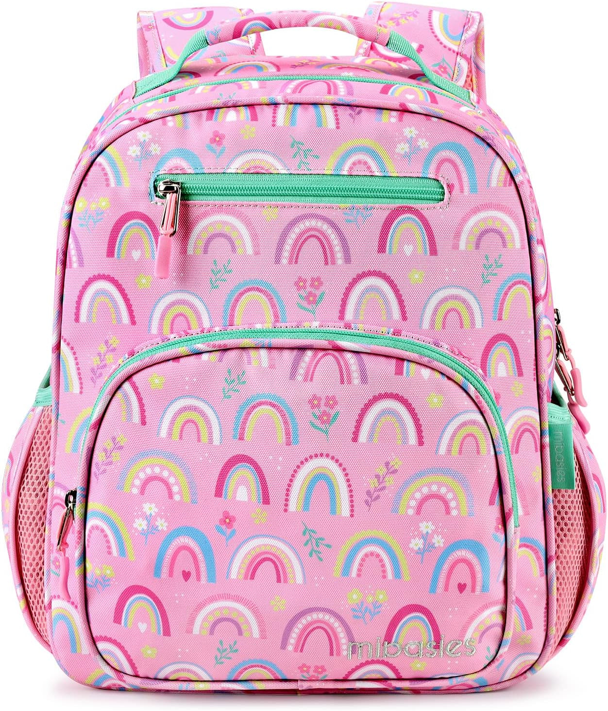 Girls Backpack for Elementary School, Backpack for Girls 5-8, Lightweight Kids Backpacks for Girls（Rainbow）