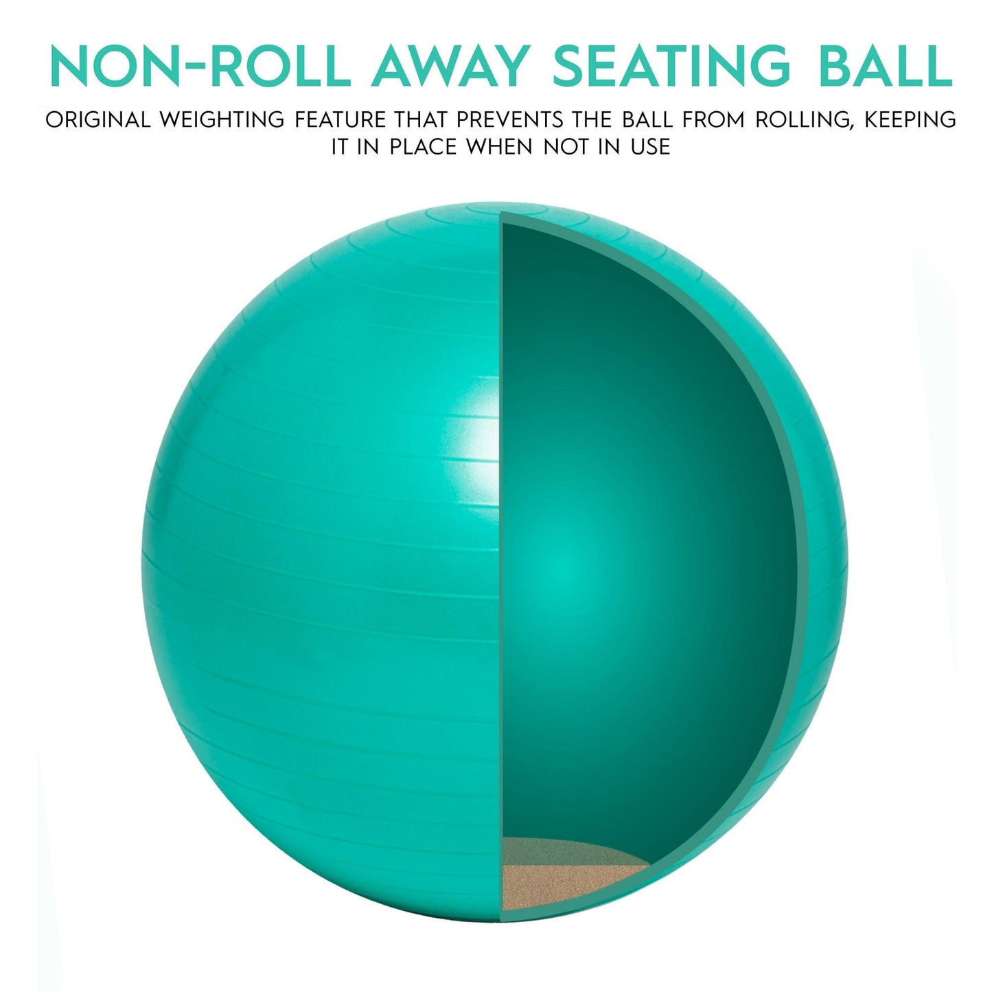 Balance Ball, 55cm, Mint - Loomini