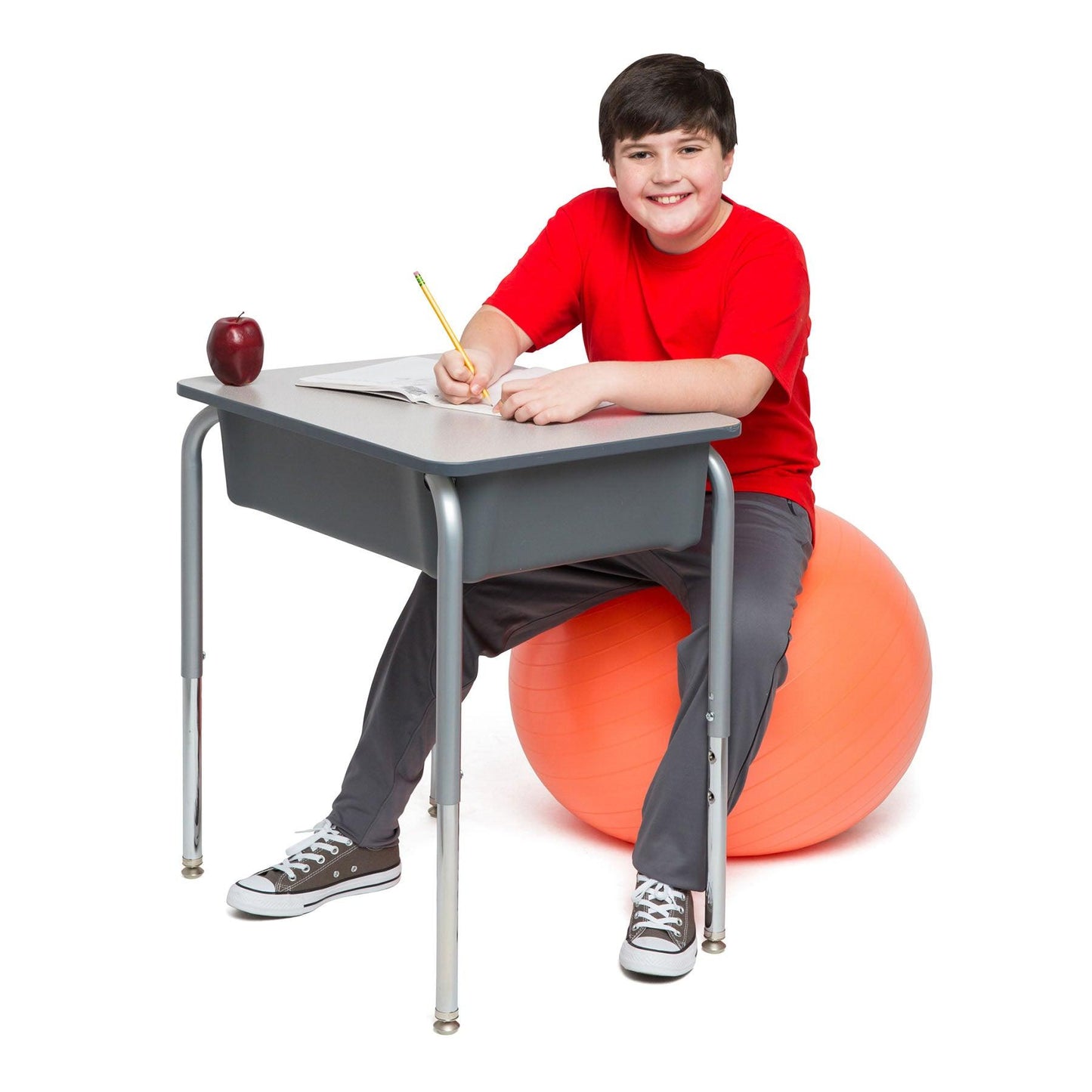 Balance Ball, 55cm, Orange - Loomini