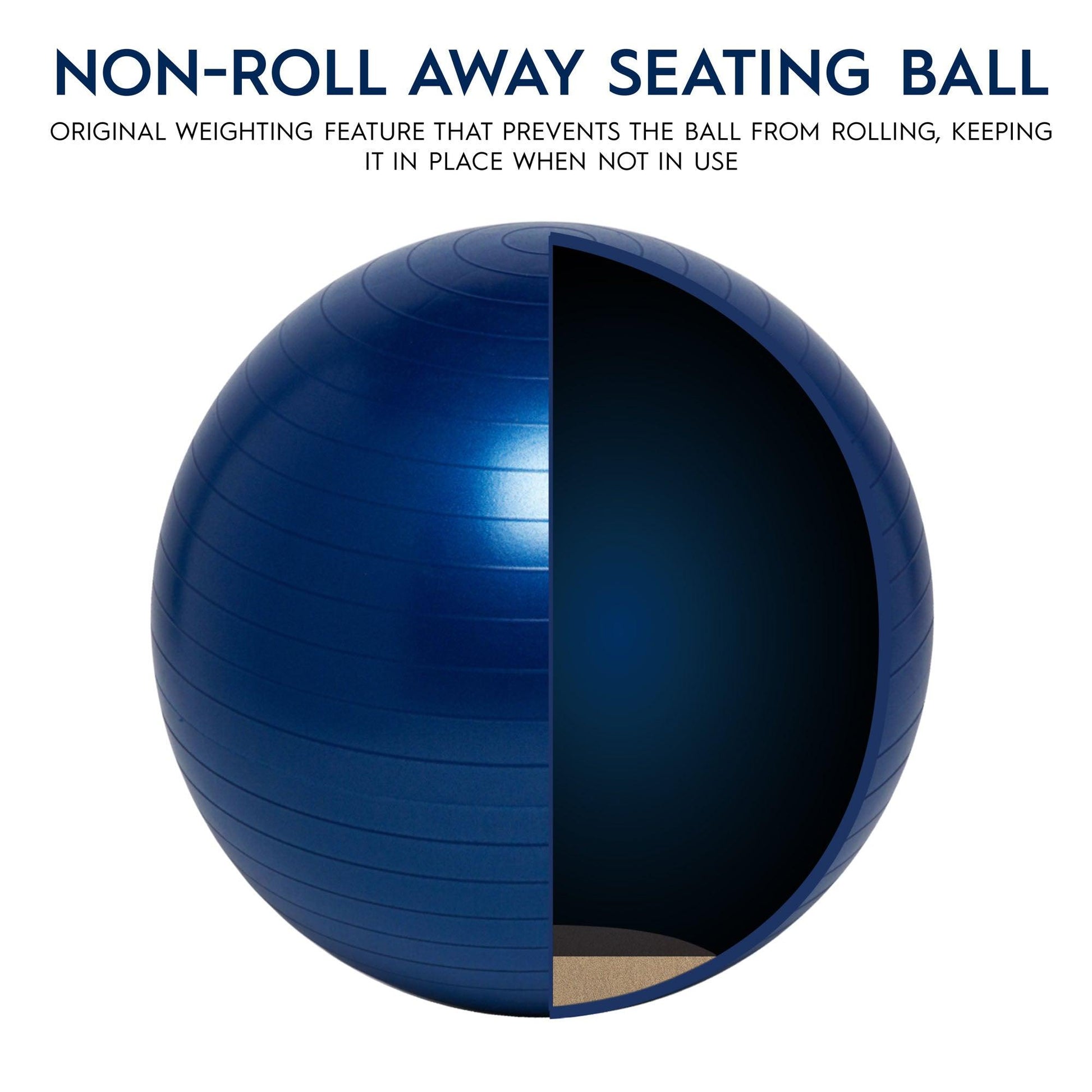 Balance Ball, 65cm, Blue - Loomini