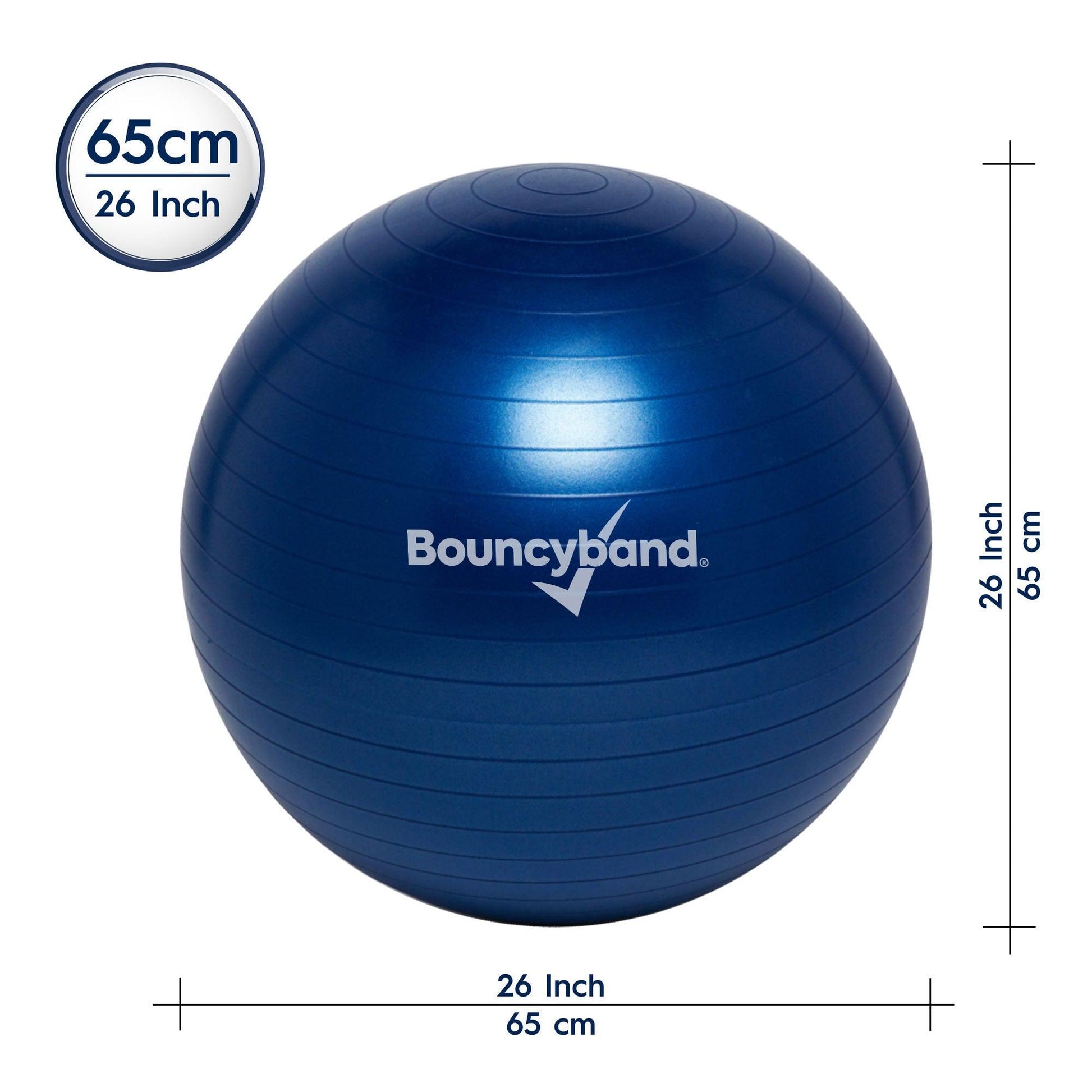Balance Ball, 65cm, Blue - Loomini