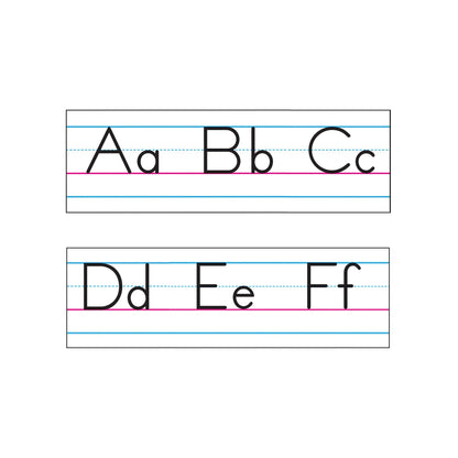 Basic Alphabet Zaner-Bloser Manuscript Bulletin Board Set - Loomini