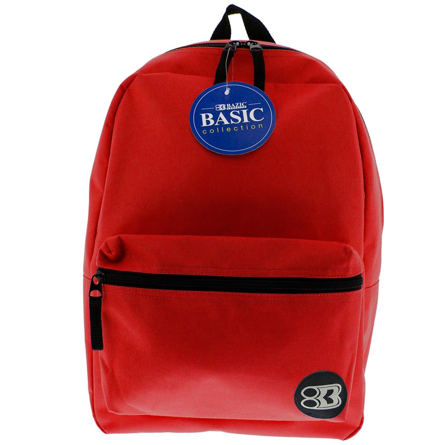 Basic Backpack, 16", Red, Pack of 2 - Loomini