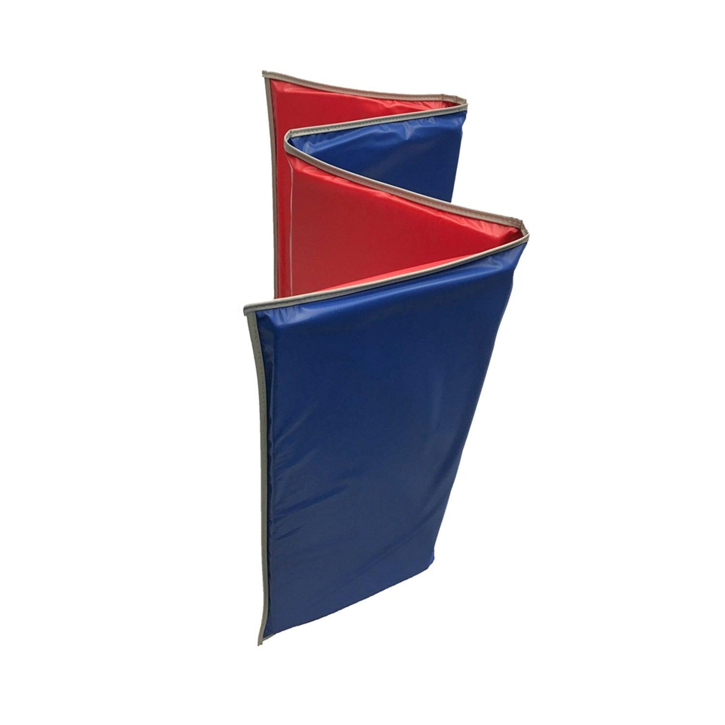 Basic KinderMat, 1" Thick, Red/Blue with Gray Binding - Loomini