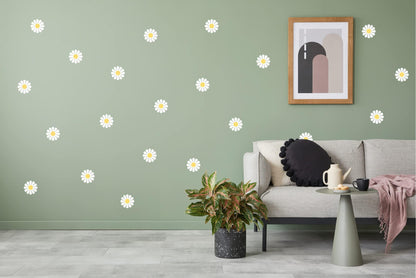 Daisy Flower Wall Decals   Peel and Stick Flower Decals for Walls Room Decor