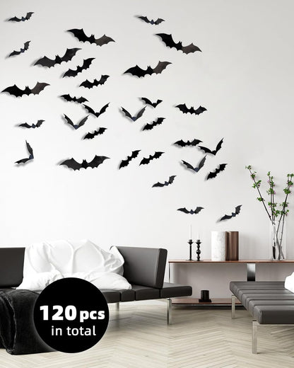 Bats Wall Decor 120PCS