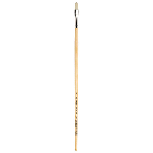 TOP-ACRYL White Brush, Synthetic, Acrylic & Oil, Filbert, Series 7482, Size 6