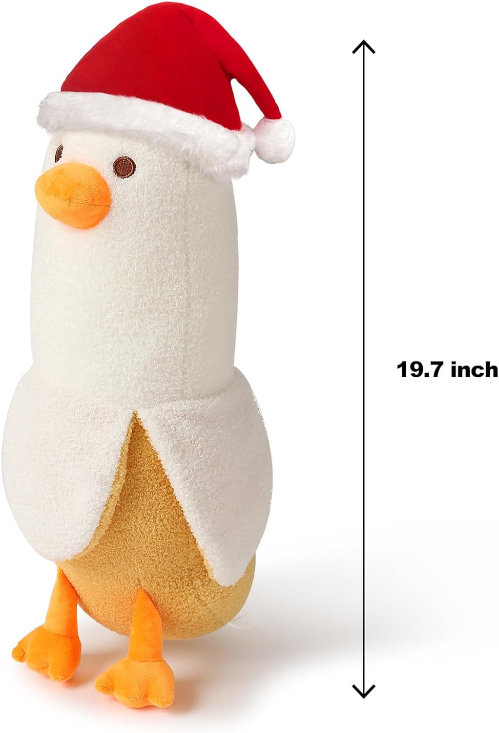 Banana Duck Plush Toy Cute Plushie Hugging Plush Pillow Duck Stuffed Animal for Girls and Boys Green 27.5"