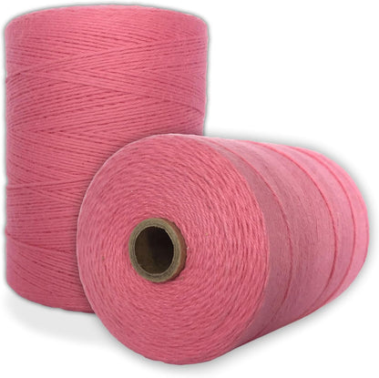 Durable Loom Warp Thread (Natural/Off White), One Spool, 8/4 Warp Yarn (800 Yards), Perfect for Weaving: Carpet, Tapestry, Rug, Blanket or Pattern - Warping Thread for Any Loom