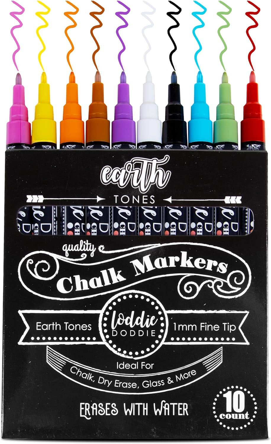 Liquid Chalk Markers for Chalkboard - 6Mm Reversible Chisel and Bullet Tips, Chalkboard Markers Erasable, Macaron Pastel Chalk Pens 8 Count