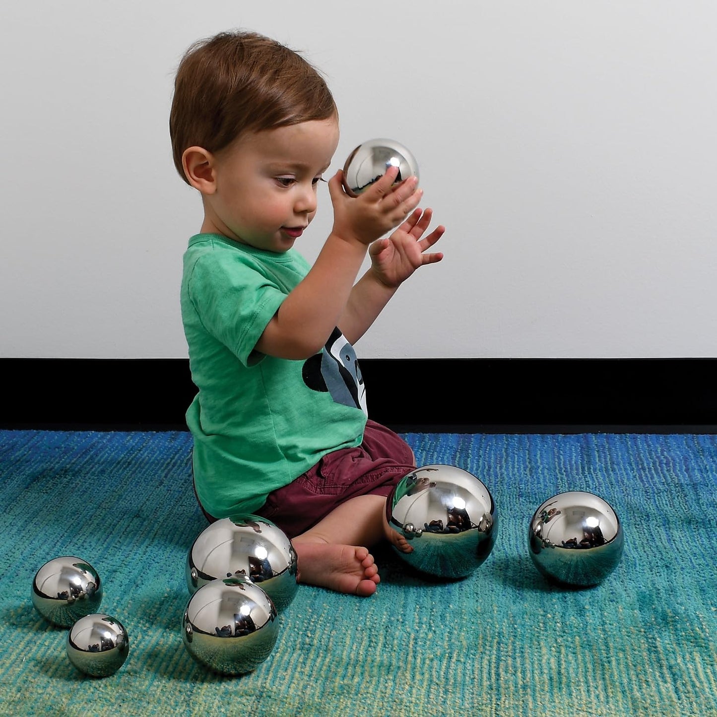 Sensory Reflective Sound Balls - Set of 7 - Multi-Sensory Toy for Babies, Toddlers - Resource for Special Educational Needs