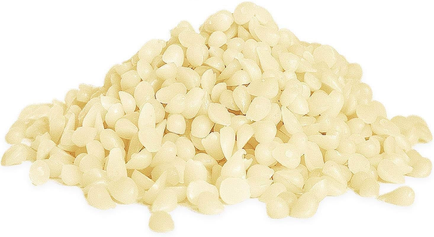 White Beeswax Pellets 2LB 100% Pure and Natural Triple Filtered for Skin, Face, Body and Hair Care DIY Creams, Lotions, Lip Balm and Soap Making Supplies