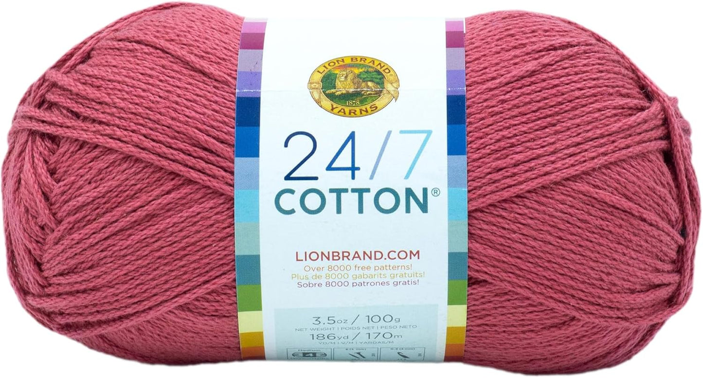 (1 Skein) 24/7 Cotton® Yarn, White