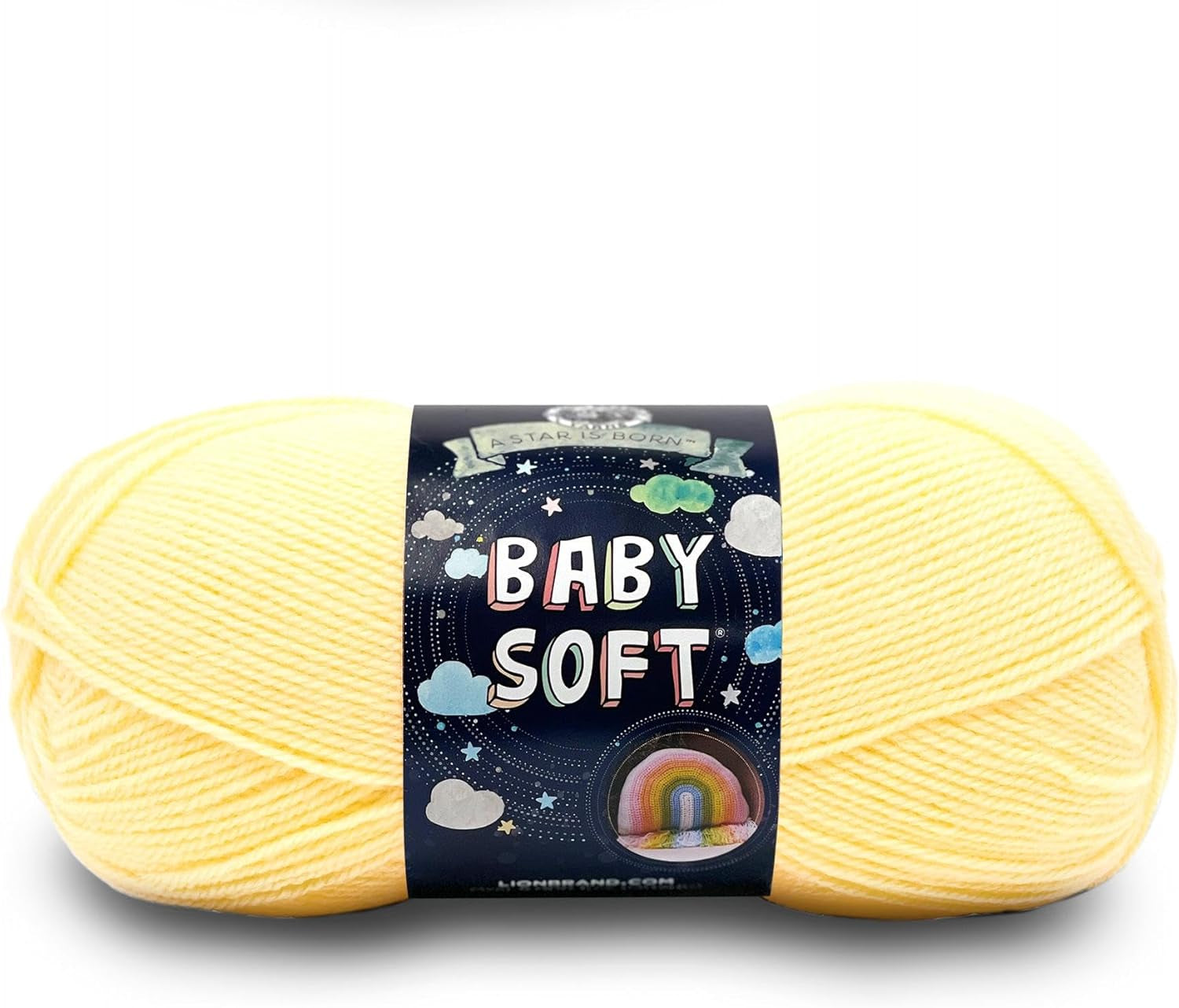 (1 Skein) Babysoft Baby Yarn Yarn, White