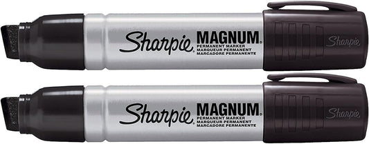 2 Pack 4411 Magnum Permanent Marker Black