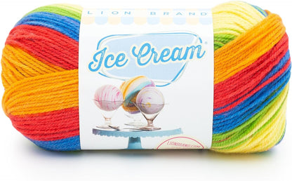 (1 Skein) Ice Cream Baby Yarn, Moon Mist, 1182 Foot (Pack of 1)