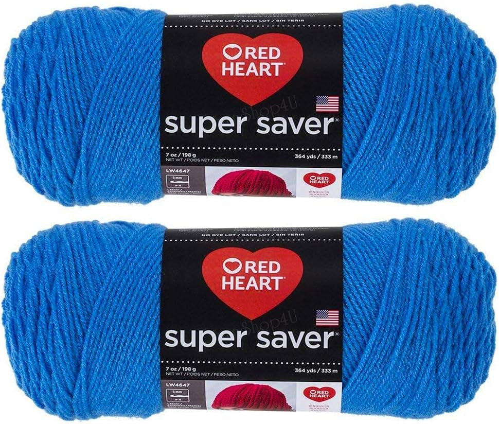 Bulk Buy:  Super Saver (2-Pack) (Cherry Red, 7 Oz Each Skein)