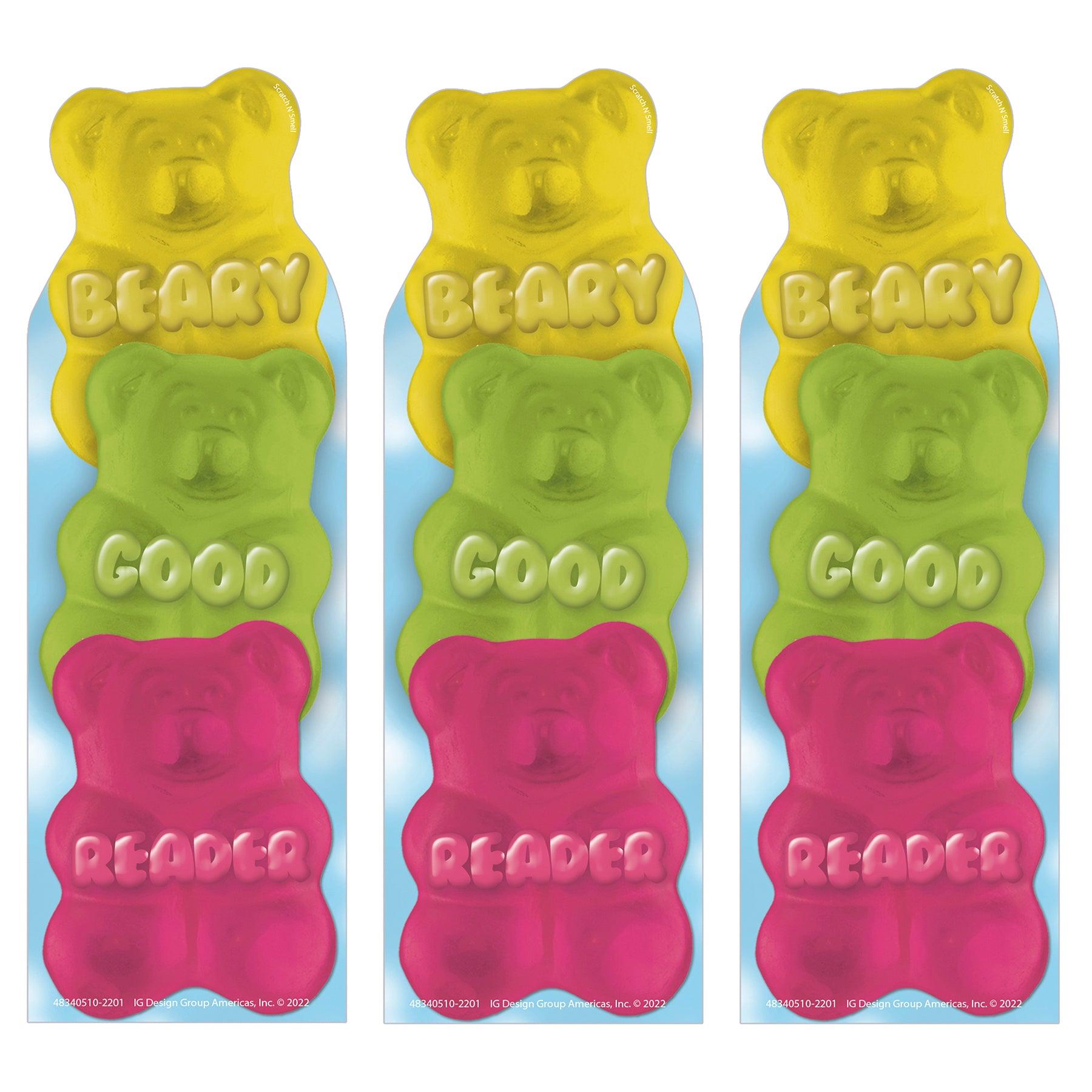 Beary Good Reader Gummy Bear Scented Bookmarks, 24 Per Pack, 3 Packs - Loomini