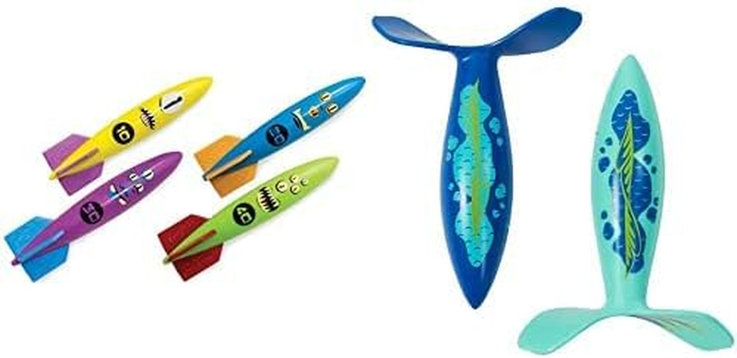 Shark Rocket, Kids Pool Accessories & Torpedo Pool Toys, Water Rocket Outdoor Games for the Swimming Pool, Lake & Beach for Kids Ages 5 & Up