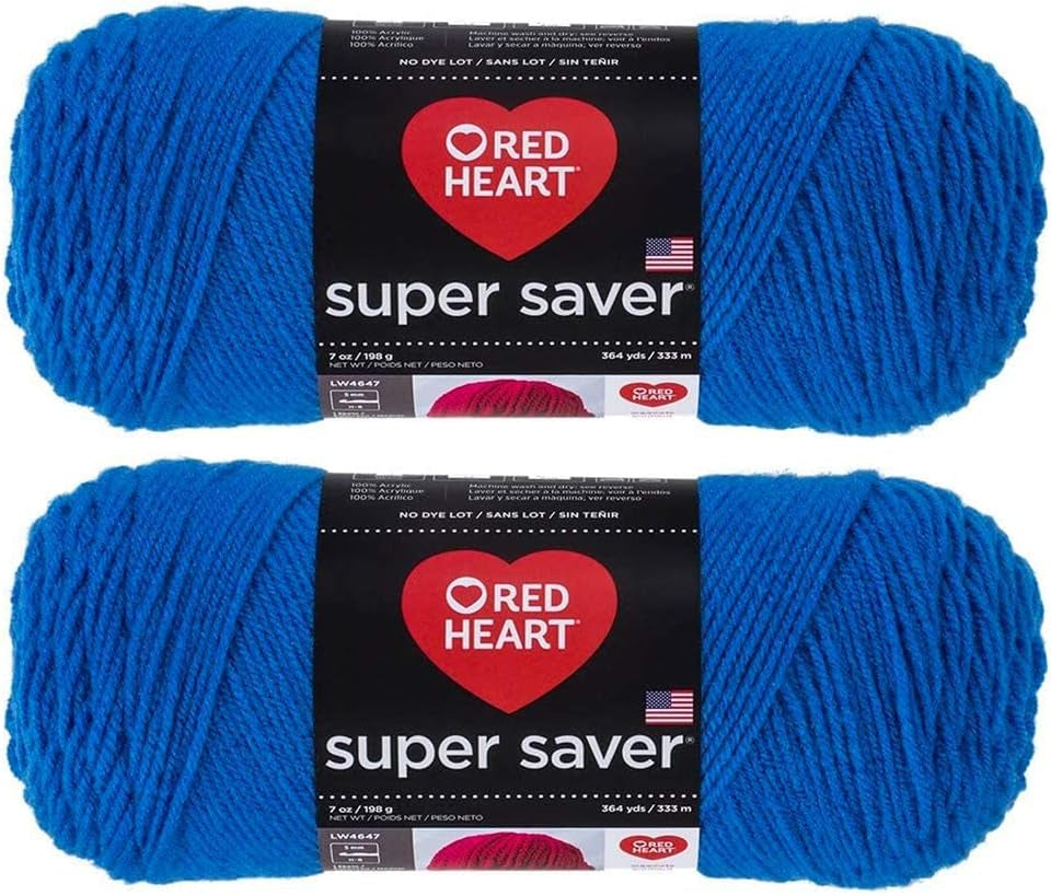 Bulk Buy:  Super Saver (2-Pack) (Cherry Red, 7 Oz Each Skein)