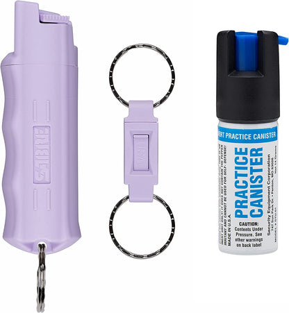 Pepper Spray, Quick Release Keychain for Easy Carry and Fast Access, Finger Grip for More Accurate and Faster Aim, Maximum Police Strength OC Spray, 0.54 Fl Oz, Secure and Easy to Use Safety