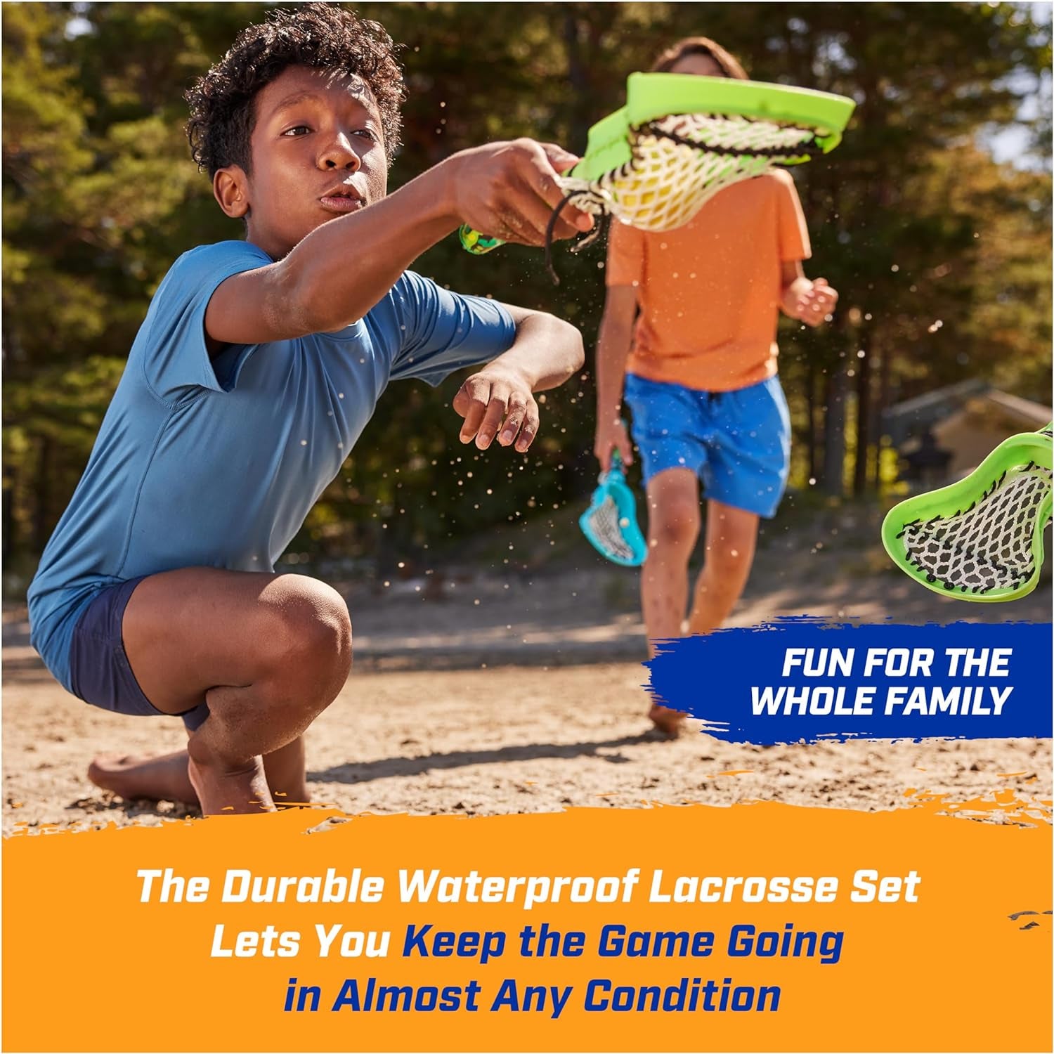Hydro Lacrosse, Blue, Outdoor Games for Adults & Kids